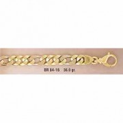 14K Gold Hand-Made Figaro Link Design Bracelet
