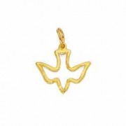 14K Gold Holy Spirit Dove Pendant