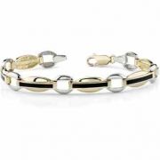 14K Gold Ladie's Black Onyx Bracelet