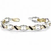 14K Gold Ladie's Onyx Design Bracelet
