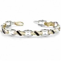 14K Gold Ladie's Onyx Design Bracelet