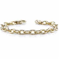 14K Gold Men's Link Connect Bracelet