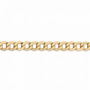 14K Gold Open Curb link Bracelet for Men (7mm)