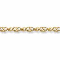 14K Gold Paisley Bracelet