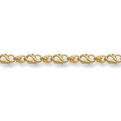 14K Gold Paisley Bracelet -  - DEBR-A-14