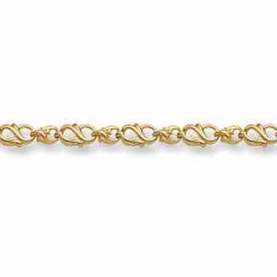 14K Gold Paisley Bracelet -  - DEBR-A-14