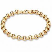 14K Gold Rolo Bracelet