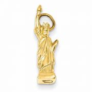 14K Gold Statue of Liberty Pendant