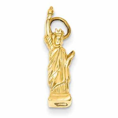 14K Gold Statue of Liberty Pendant -  - QG-A0685