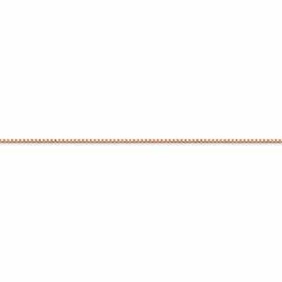 14K Rose Gold Box Bracelet (0.85mm) -  - QGBR-RSC2