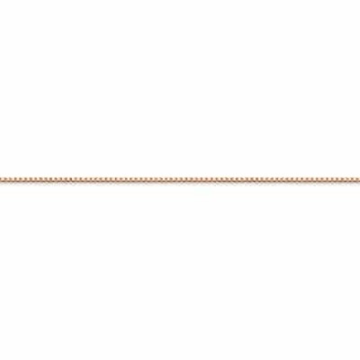 14K Rose Gold Box Bracelet (0.85mm) -  - QGBR-RSC2