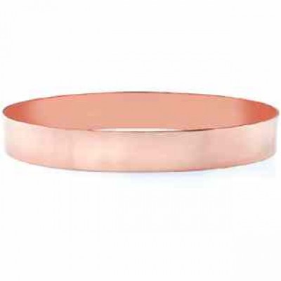 14K Rose Gold Flat Bangle Bracelet, 11mm (7/16") -  - BG-6R