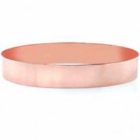 14K Rose Gold Flat Bangle Bracelet, 12mm (1/2")