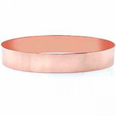 14K Rose Gold Flat Bangle Bracelet, 12mm (1/2") -  - BG-5R