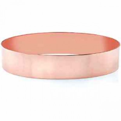 14K Rose Gold Flat Bangle Bracelet, 15mm (5/8") -  - BG-4R