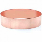 14K Rose Gold Flat Bangle Bracelet, 19mm (3/4")