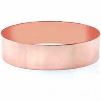 14K Rose Gold Flat Bangle Bracelet, 19mm (3/4")