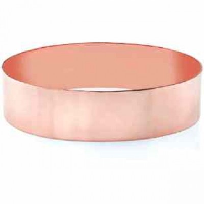 14K Rose Gold Flat Bangle Bracelet, 19mm (3/4") -  - BG-3R