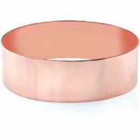 14K Rose Gold Flat Bangle Bracelet, 22mm (7/8")