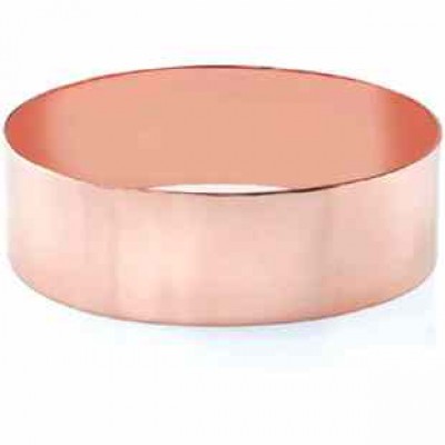 14K Rose Gold Flat Bangle Bracelet, 22mm (7/8") -  - BG-2R