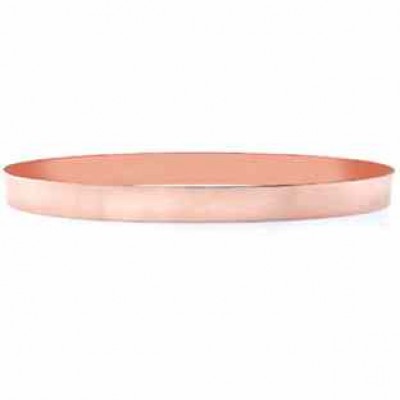 14K Rose Gold Flat Bangle Bracelet, 6mm (1/4") -  - BG-10R