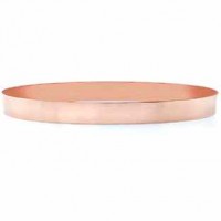14K Rose Gold Flat Bangle Bracelet, 7mm (Just over 1/4")
