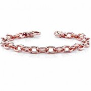 14K Rose Gold Link Connect Bracelet