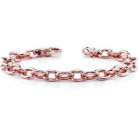14K Rose Gold Link Connect Bracelet