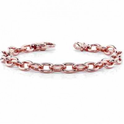 14K Rose Gold Link Connect Bracelet -  - WLB-190-R