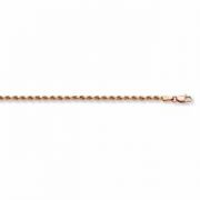 14K Rose Gold Rope Bracelet (1.8mm)