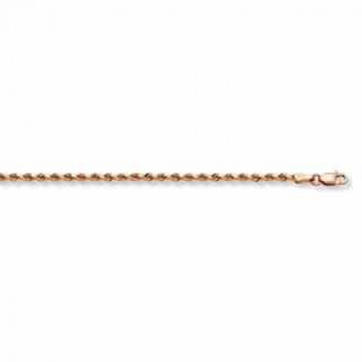 14K Rose Gold Rope Bracelet (1.8mm) -  - QGBR-R014-7