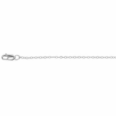 14K White Gold Cable Link Chain Necklace, 1.2mm -  - STL-CH465-W