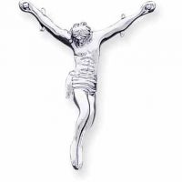 14K White Gold Crucifixion Pendant