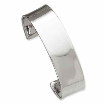 14K White Gold Cuff Bracelet -  - QGBR-DB567