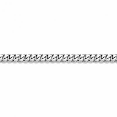 14K White Gold Curb Bracelet - 10.5mm -  - BO-300-W