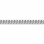 14K White Gold Curb Bracelet - 14mm