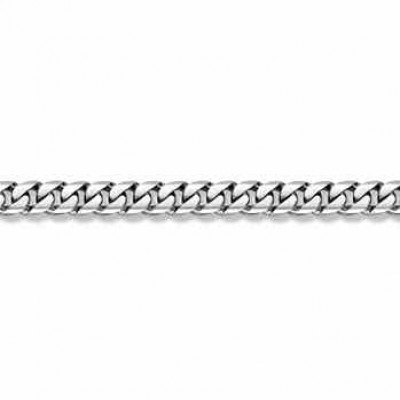 14K White Gold Curb Bracelet - 14mm -  - BO-400-W