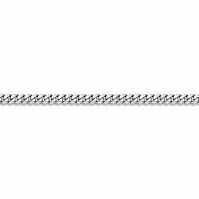 14K White Gold Curb Bracelet - 7mm -  - BO-200-W
