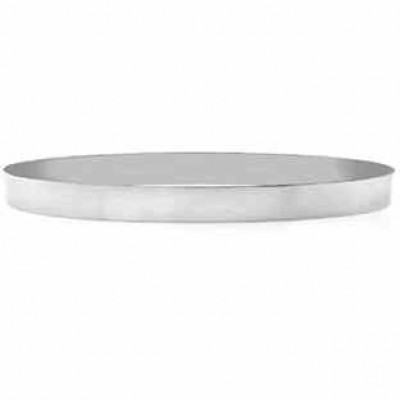 14K White Gold Flat Bangle Bracelet, 6mm (1/4") -  - BG-10W
