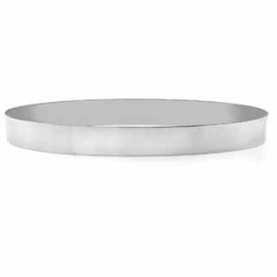 14K White Gold Flat Bangle Bracelet, 8mm (5/16") -  - BG-8W