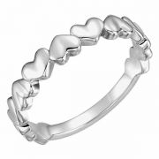 Sterling Silver Heart Band