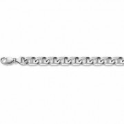 14K White Gold Mariner Bracelet - 11mm