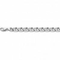 14K White Gold Mariner Bracelet - 11mm
