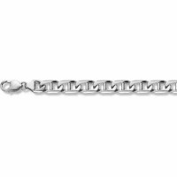 14K White Gold Mariner Bracelet - 13mm