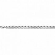14K White Gold Mariner Bracelet - 6.5mm