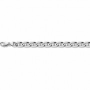 14K White Gold Mariner Bracelet - 9mm