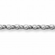 14K White Gold Weave Bracelet