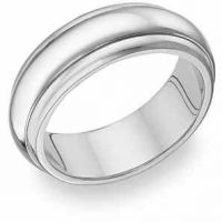 14K White Gold Wedding Bands - from 4mm - 8.5mm wide