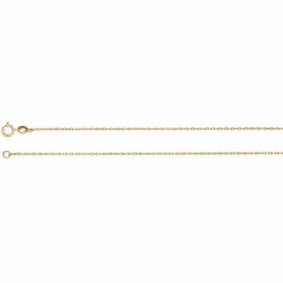 18K Gold 1mm Rope Chain Necklace -  - STLCH-CH12