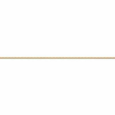 18K Gold Box Chain Necklace, 1mm -  - STLCH-CH1051